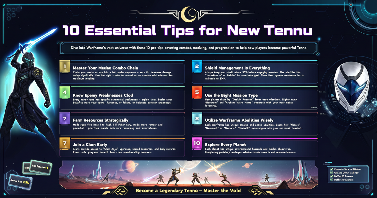 10 Essential Tips for New Tenno to Master Warframe